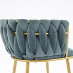 Luxurious Light Green Velvet Chairs" for a sophisticated touch. "Modern Bedroom and Living Room Accent Chairs" to enhance your home's aesthetic. "Elegant Comfy Single Upholstered Chair" for unmatched comfort and style. "Gold Metal Legs" for a contemporary and sturdy foundation. "Set of 2" for a coordinated look in any room
