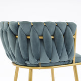 Luxurious Light Green Velvet Chairs" for a sophisticated touch. "Modern Bedroom and Living Room Accent Chairs" to enhance your home's aesthetic. "Elegant Comfy Single Upholstered Chair" for unmatched comfort and style. "Gold Metal Legs" for a contemporary and sturdy foundation. "Set of 2" for a coordinated look in any room