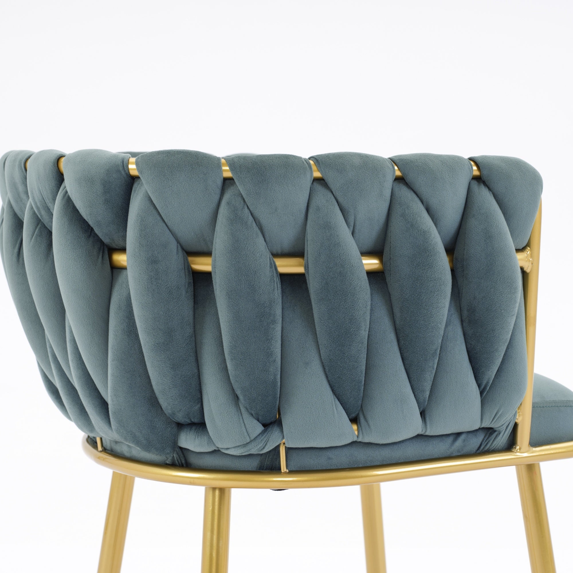 Luxurious Light Green Velvet Chairs" for a sophisticated touch. "Modern Bedroom and Living Room Accent Chairs" to enhance your home's aesthetic. "Elegant Comfy Single Upholstered Chair" for unmatched comfort and style. "Gold Metal Legs" for a contemporary and sturdy foundation. "Set of 2" for a coordinated look in any room