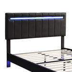 Modern Queen Floating Bed with LED & USB - Elevate Your Bedroom" "Illuminated Queen Platform Bed - Floating Design with USB Ports" "Sleek Queen LED Bed Frame - USB Charging for Modern Living"