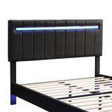 Modern Queen Floating Bed with LED & USB - Elevate Your Bedroom" "Illuminated Queen Platform Bed - Floating Design with USB Ports" "Sleek Queen LED Bed Frame - USB Charging for Modern Living"