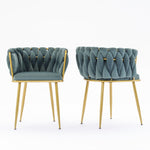 Luxurious Light Green Velvet Chairs" for a sophisticated touch. "Modern Bedroom and Living Room Accent Chairs" to enhance your home's aesthetic. "Elegant Comfy Single Upholstered Chair" for unmatched comfort and style. "Gold Metal Legs" for a contemporary and sturdy foundation. "Set of 2" for a coordinated look in any room