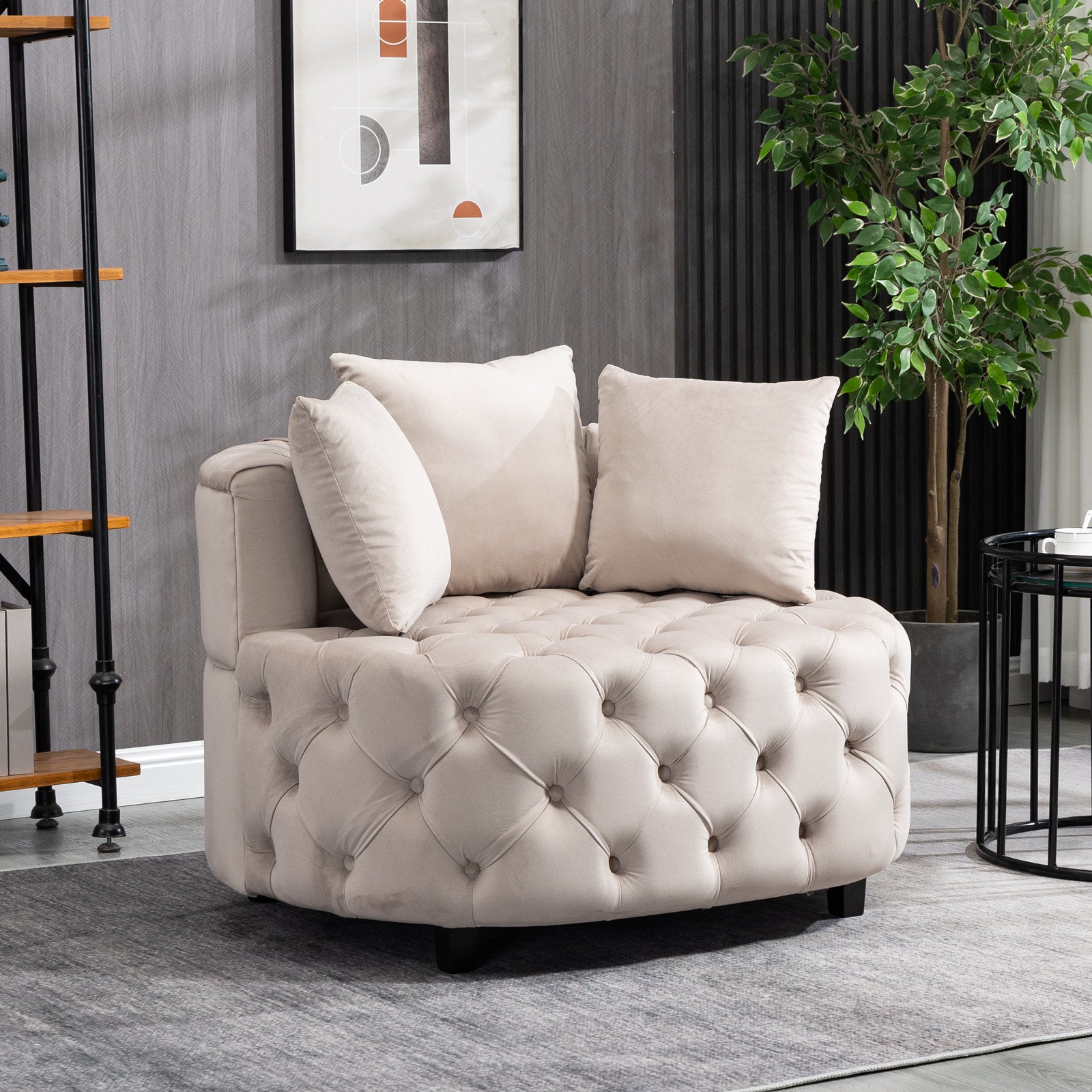 Modern Leisure Classic Barrel Accent Chair