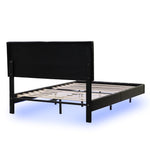 Modern Queen Floating Bed with LED & USB - Elevate Your Bedroom" "Illuminated Queen Platform Bed - Floating Design with USB Ports" "Sleek Queen LED Bed Frame - USB Charging for Modern Living"